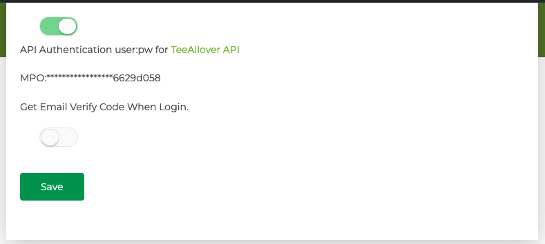 API Credentials